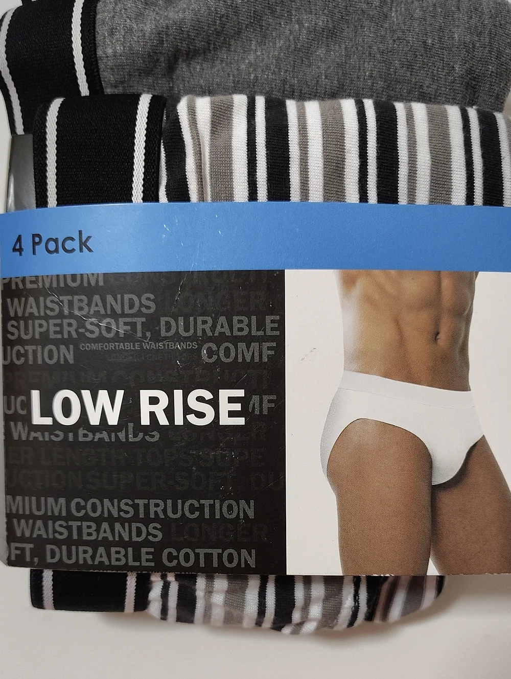 Vtg Men's Low Rise Briefs Underwear By Kmart Assorted Colors - 4 Pack - Size XL